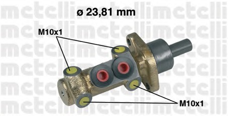 05-0398 METELLI Главный тормозной цилиндр