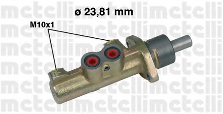 Главный тормозной цилиндр METELLI 05-0411