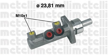 05-0412 METELLI Главный тормозной цилиндр