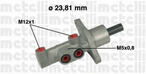 05-0475 METELLI Главный тормозной цилиндр