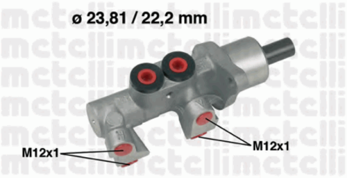 Главный тормозной цилиндр METELLI 05-0564