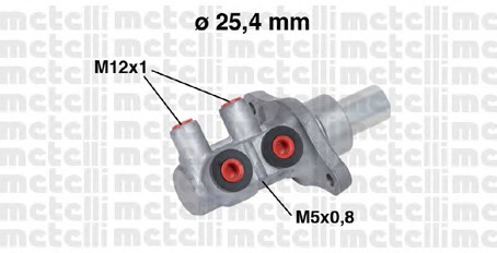 05-0571 METELLI Главный тормозной цилиндр