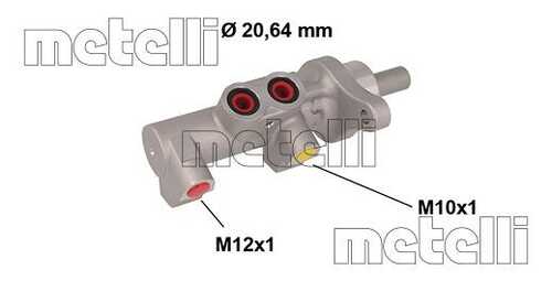 Главный тормозной цилиндр METELLI 05-0846