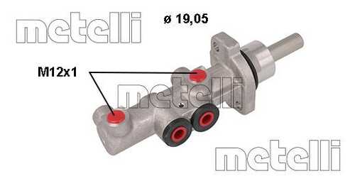 Главный тормозной цилиндр METELLI 05-1117