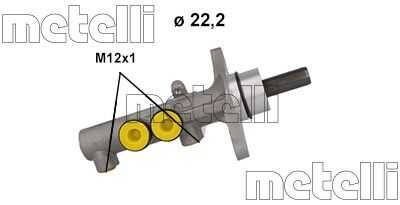 Рабочий тормозной цилиндр METELLI 05-1186