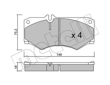 22-0014-0 METELLI Тормозные колодки