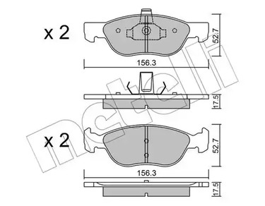 22-0082-2 METELLI Тормозные колодки