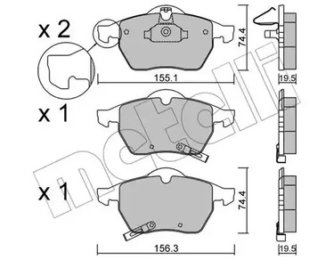 22-0118-1 METELLI Тормозные колодки