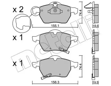 22-0118-2 METELLI Тормозные колодки