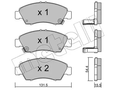 22-0138-0 METELLI Тормозные колодки