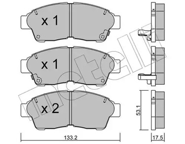 22-0149-0 METELLI Тормозные колодки