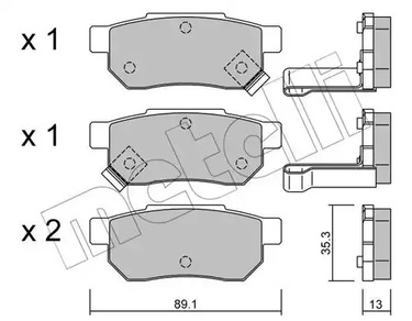 22-0170-1 METELLI Тормозные колодки