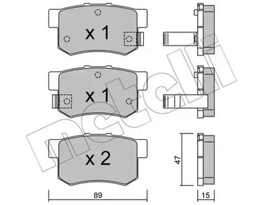 22-0173-0 METELLI Тормозные колодки