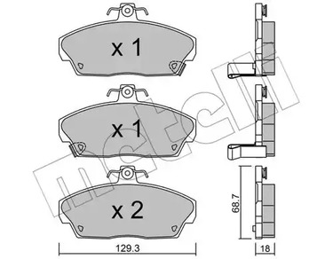 22-0174-0 METELLI Тормозные колодки