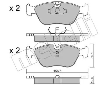 22-0182-0 METELLI Тормозные колодки