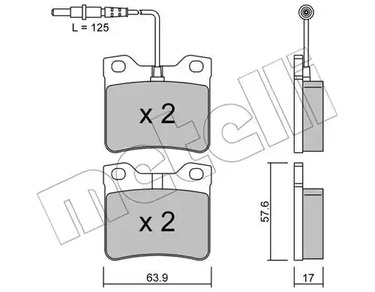 22-0192-0 METELLI Тормозные колодки