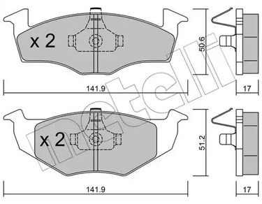 22-0206-0 METELLI Тормозные колодки