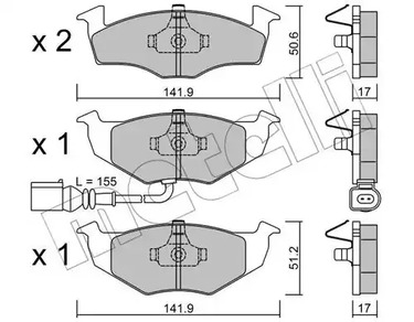 22-0206-3 METELLI Тормозные колодки