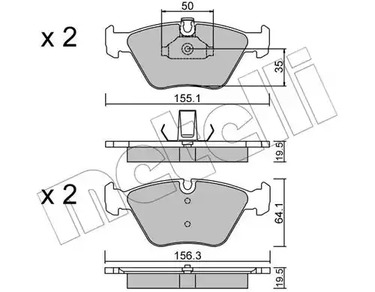 22-0207-0 METELLI Тормозные колодки