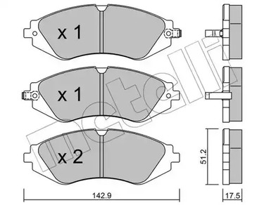 22-0294-0 METELLI Тормозные колодки