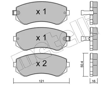 22-0304-0 METELLI Тормозные колодки