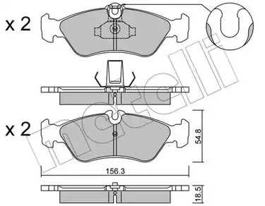 22-0311-0 METELLI Тормозные колодки