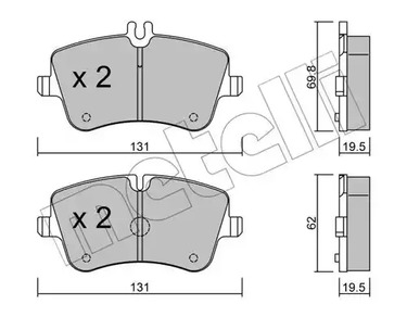 22-0342-0 METELLI Тормозные колодки