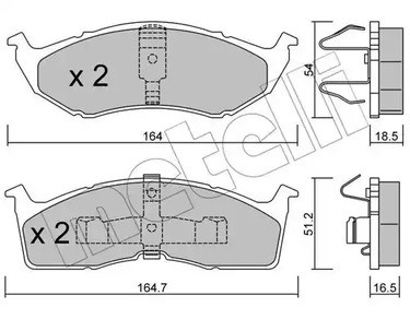 22-0356-0 METELLI Тормозные колодки