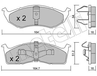 22-0356-1 METELLI Тормозные колодки