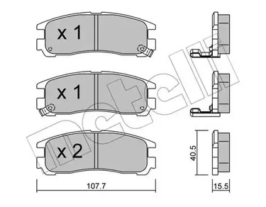 22-0398-0 METELLI Тормозные колодки