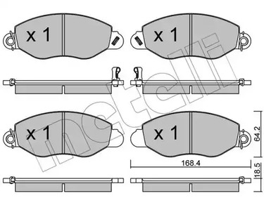 22-0536-0 METELLI Тормозные колодки