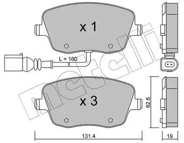 22-0547-1 METELLI Тормозные колодки