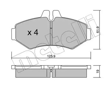 22-0572-0 METELLI Тормозные колодки