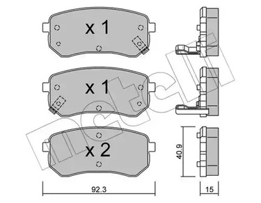 22-0815-0 METELLI Тормозные колодки