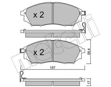 22-0819-0 METELLI Тормозные колодки