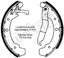 53-0466 METELLI Колодки тормозные барабанные
