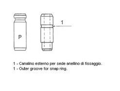 Втулка клапана METELLI 01-2143