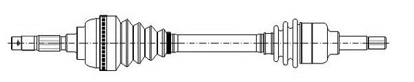 Приводной вал METELLI 17-0072