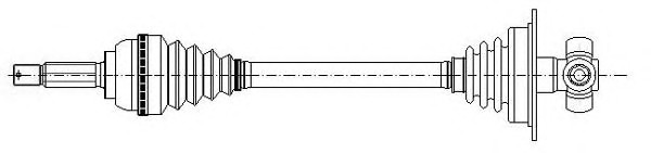 Полуось METELLI 17-0637