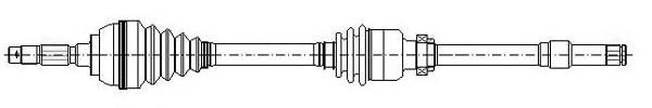 Полуось METELLI 17-0885