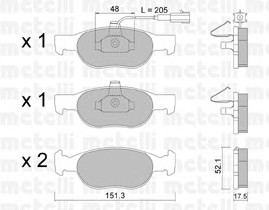 22-0079-0 METELLI Тормозные колодки