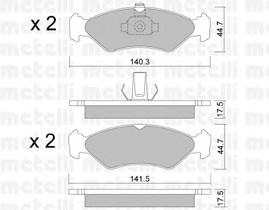 22-0088-0 METELLI Тормозные колодки