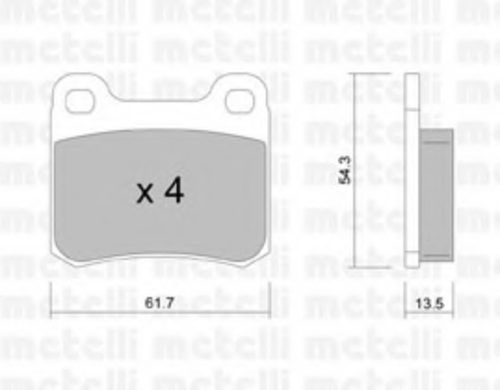 22-0092-0 METELLI Тормозные колодки