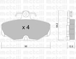 Тормозные колодки METELLI 22-0095-2