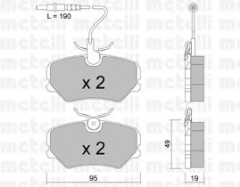 22-0099-0 METELLI Тормозные колодки