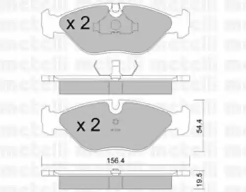 22-0209-0 METELLI Тормозные колодки