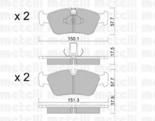 22-0260-0 METELLI Тормозные колодки