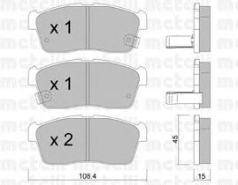 22-0415-0 METELLI Тормозные колодки