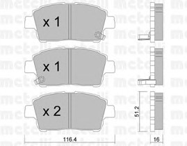 22-0423-0 METELLI Тормозные колодки