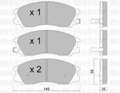 22-0506-0 METELLI Тормозные колодки